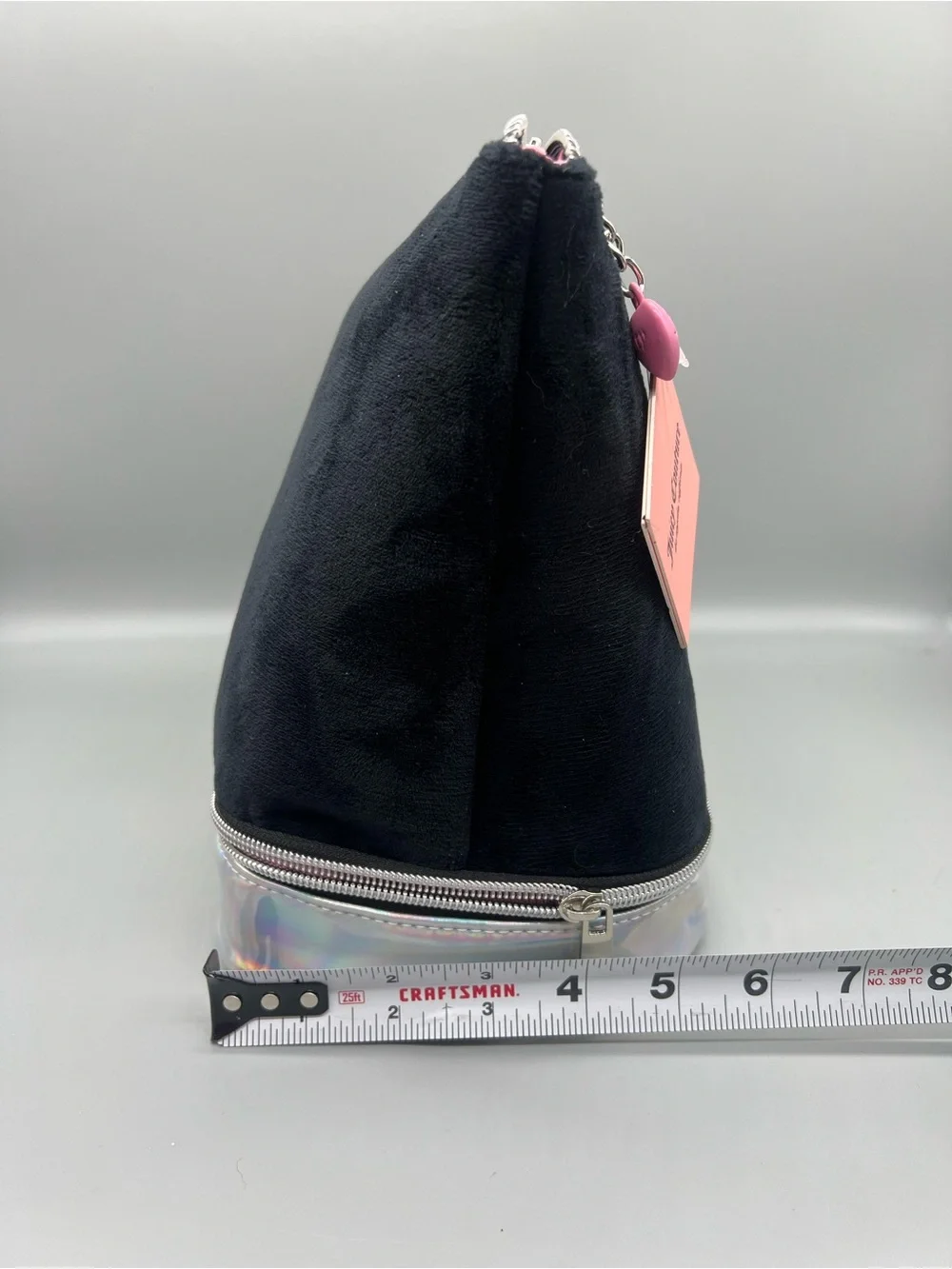 Juicy couture velour cosmetics bag